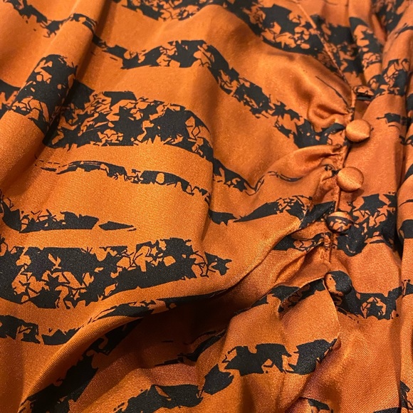 NWT Anine Bing ruched silk mini - Picture 5 of 7